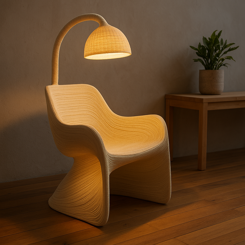 The Future of Interior Design: Sustainable 3D Printed Furniture with Integrated Lighting